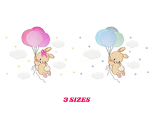 Load image into Gallery viewer, Bunny - Rabbit embroidery design machine embroidery pattern
