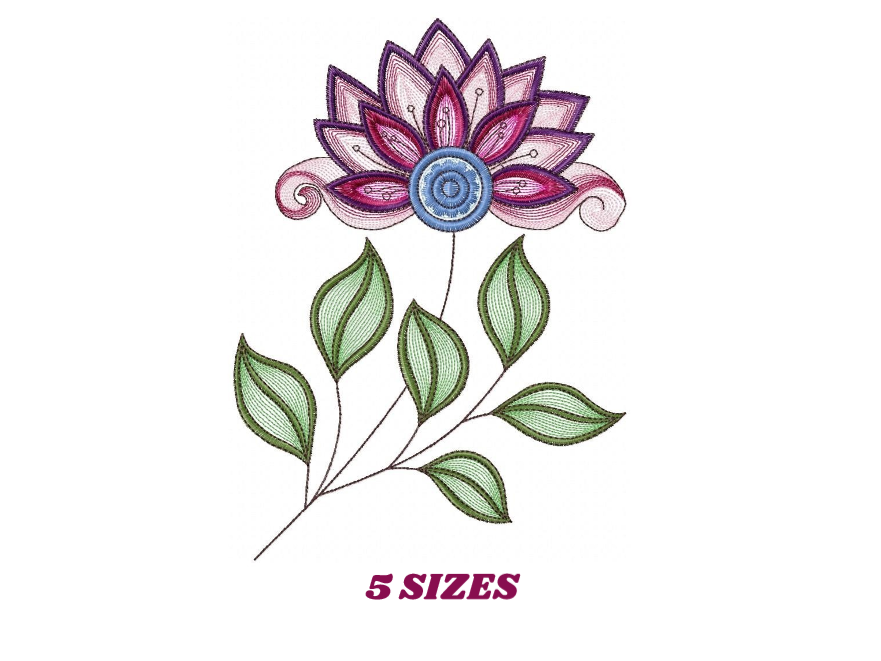 Flowers embroidery designs - Rippled Flower embroidery design machine embroidery pattern - Lily embroidery file - floral embroidery Lillies