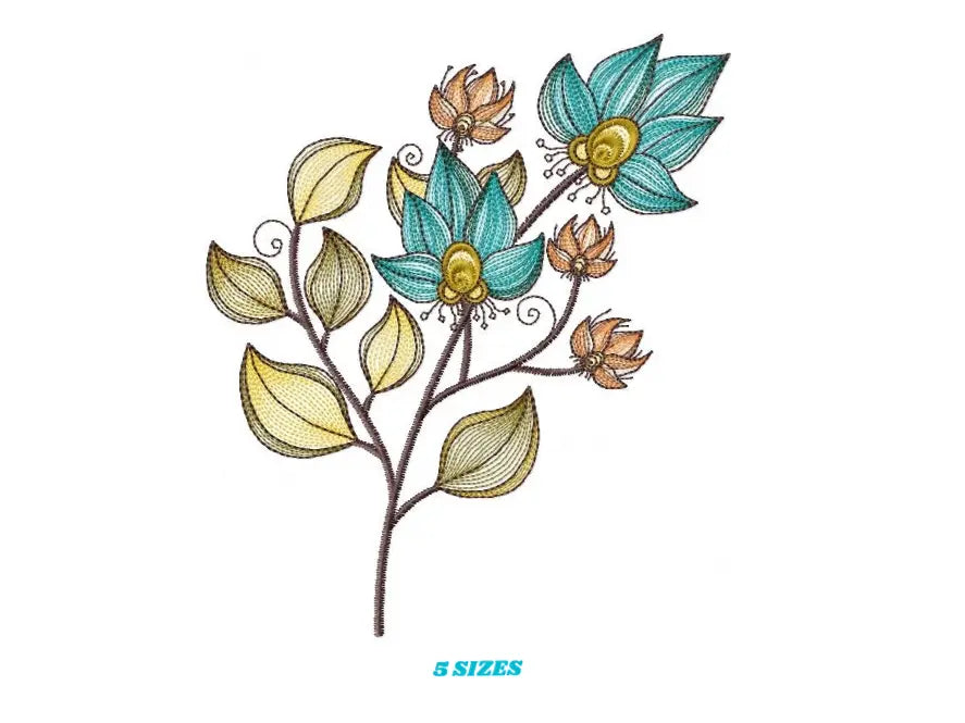 Flowers embroidery designs - Rippled Flower embroidery design machine embroidery pattern - Lily embroidery file - floral embroidery Lillies Marcia Embroidery