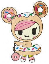 Laden Sie das Bild in den Galerie-Viewer, Donutella - Tokidoki embroidery design machine embroidery pattern
