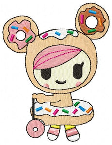 Donutella - Tokidoki embroidery design machine embroidery pattern