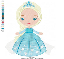 Load image into Gallery viewer, Elsa embroidery design machine embroidery pattern - Disney Princess
