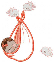 Carica l&#39;immagine nel visualizzatore di Gallery, Birds with babies embroidery design machine embroidery pattern
