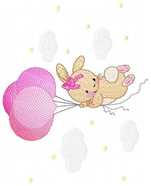Bunny - Rabbit embroidery design machine embroidery pattern Marcia Embroidery