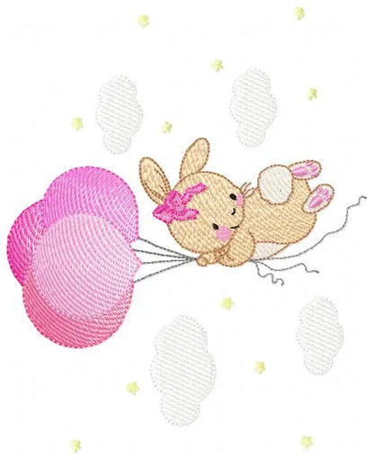 Bunny - Rabbit embroidery design machine embroidery pattern Marcia Embroidery