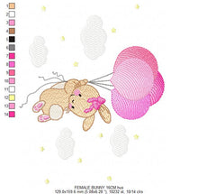 Load image into Gallery viewer, Bunny - Rabbit embroidery design machine embroidery pattern
