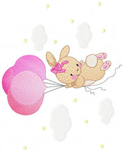 Cargar imagen en el visor de la galería, Bunny - Rabbit embroidery design machine embroidery pattern
