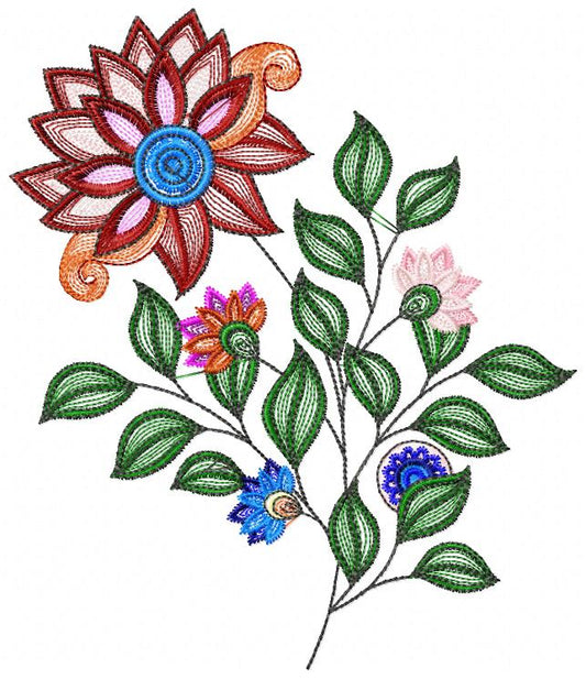 Flowers embroidery designs - Rippled Flower embroidery design machine embroidery pattern - Daisies embroidery file - Daisy embroidery pes