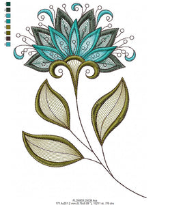 Flowers embroidery designs - Rippled Flower embroidery design machine embroidery pattern - Lily embroidery file - floral embroidery Lillies