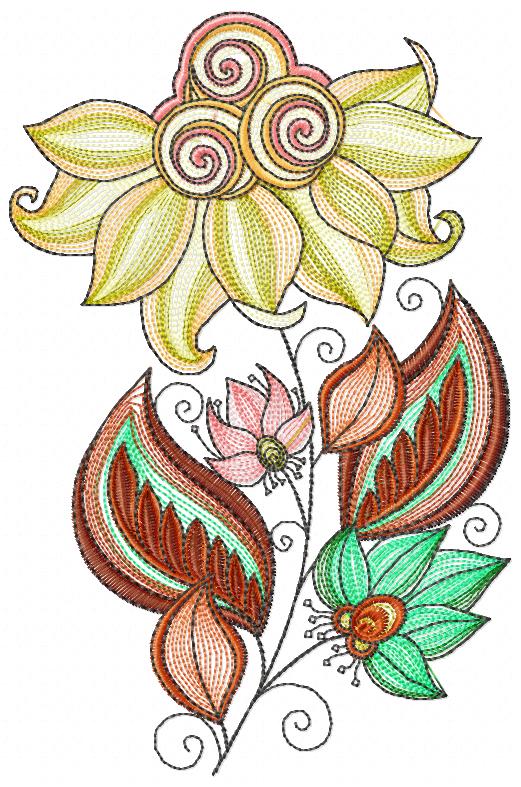 Flowers embroidery designs - Rippled Flower embroidery design machine embroidery pattern - Lily embroidery file - floral embroidery Lillies