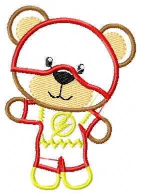 Hero Bear embroidery design machine embroidery pattern - Superman, Captain America, Spiderman, Batman, Green Lantern, Thor,  Flash,  Marvel Marcia Embroidery