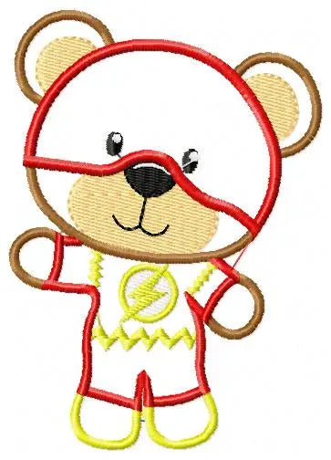 Hero Bear embroidery design machine embroidery pattern - Superman, Captain America, Spiderman, Batman, Green Lantern, Thor,  Flash,  Marvel Marcia Embroidery