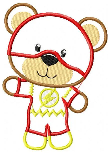 Hero Bear embroidery design machine embroidery pattern - Superman, Captain America, Spiderman, Batman, Green Lantern, Thor,  Flash,  Marvel Marcia Embroidery