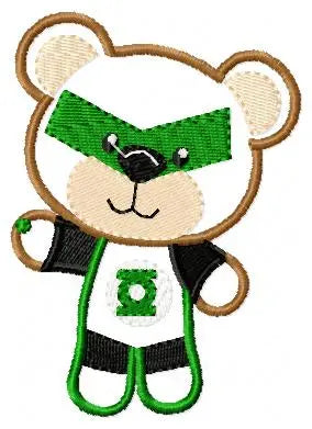Hero Bear embroidery design machine embroidery pattern - Superman, Captain America, Spiderman, Batman, Green Lantern, Thor,  Flash,  Marvel Marcia Embroidery