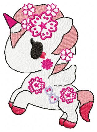 Hanako Unicorn - Tokidoki embroidery design machine embroidery pattern