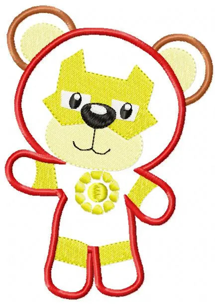 Hero Bear embroidery design machine embroidery pattern - Superman, Captain America, Spiderman, Batman, Green Lantern, Thor,  Flash,  Marvel Marcia Embroidery