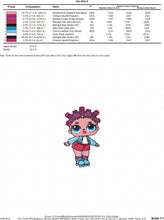Carica l&#39;immagine nel visualizzatore di Gallery, LOL Dolls embroidery design machine embroidery pattern
