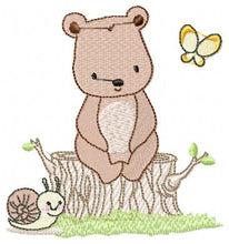 Load image into Gallery viewer, Bear embroidery design machine embroidery pattern
