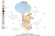 Laden Sie das Bild in den Galerie-Viewer, Bunny - Rabbit embroidery design machine embroidery pattern
