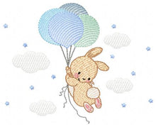 Load image into Gallery viewer, Bunny - Rabbit embroidery design machine embroidery pattern
