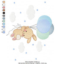 Cargar imagen en el visor de la galería, Bunny - Rabbit embroidery design machine embroidery pattern
