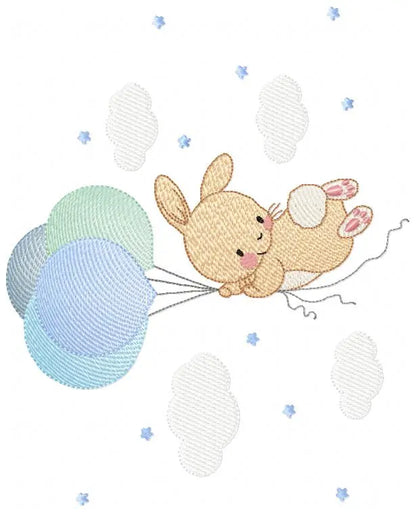 Bunny - Rabbit embroidery design machine embroidery pattern Marcia Embroidery