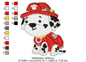 Paw Patrol embroidery designs - Baby boy embroidery design machine emb –  Marcia Embroidery