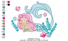 Cargar imagen en el visor de la galería, Mermaid embroidery designs - Princess embroidery design machine embroidery pattern
