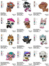 Carica l&#39;immagine nel visualizzatore di Gallery, LOL Dolls PETS embroidery design machine embroidery pattern
