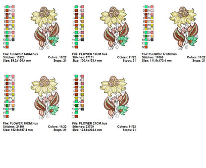Flowers embroidery designs - Rippled Flower embroidery design machine embroidery pattern - Lily embroidery file - floral embroidery Lillies
