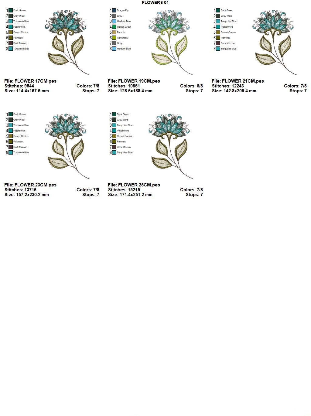 Flowers embroidery designs - Rippled Flower embroidery design machine embroidery pattern - Lily embroidery file - floral embroidery Lillies