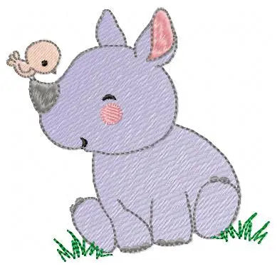 Rhino embroidery design - Animal embroidery designs machine embroidery pattern - wildlife embroidery file rhino design - boy embroidery file Marcia Embroidery