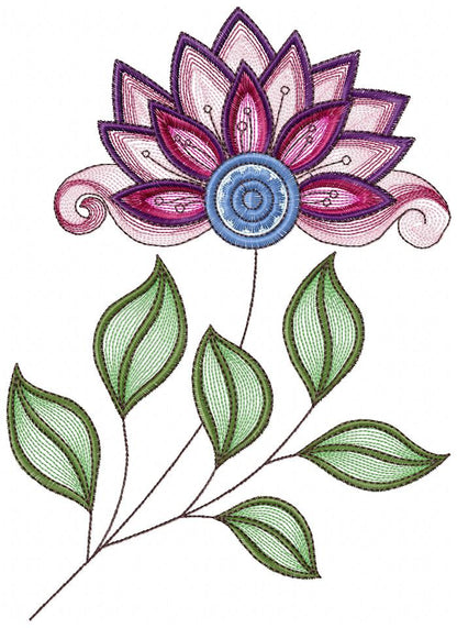 Flowers embroidery designs - Rippled Flower embroidery design machine embroidery pattern - Lily embroidery file - floral embroidery Lillies