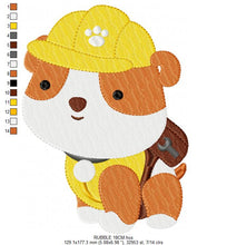 Cargar imagen en el visor de la galería, Paw Patrol embroidery designs - Baby boy embroidery design machine embroidery pattern - Zuma Chase Rubble Skye Marshall Ryder Rocky
