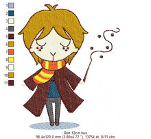 Cargar imagen en el visor de la galería, Harry Potter embroidery design machine embroidery pattern
