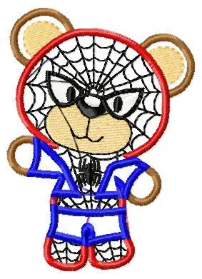 Hero Bear embroidery design machine embroidery pattern - Superman, Captain America, Spiderman, Batman, Green Lantern, Thor,  Flash,  Marvel Marcia Embroidery