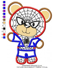 Cargar imagen en el visor de la galería, Hero Bear embroidery design machine embroidery pattern - Superman, Captain America, Spiderman, Batman, Green Lantern, Thor,  Flash,  Marvel
