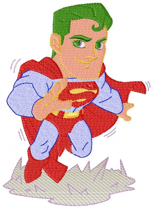 Superman embroidery design machine embroidery pattern Marcia Embroidery