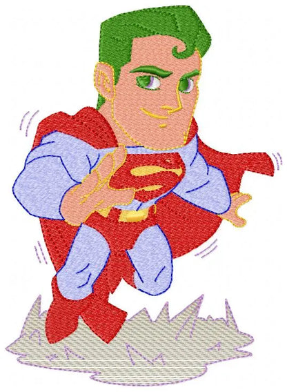 Superman embroidery design machine embroidery pattern Marcia Embroidery
