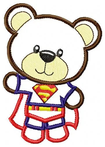 Hero Bear embroidery design machine embroidery pattern - Superman, Captain America, Spiderman, Batman, Green Lantern, Thor,  Flash,  Marvel Marcia Embroidery