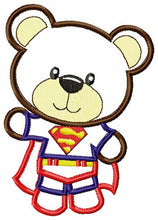 Charger l&#39;image dans la galerie, Hero Bear embroidery design machine embroidery pattern - Superman, Captain America, Spiderman, Batman, Green Lantern, Thor,  Flash,  Marvel
