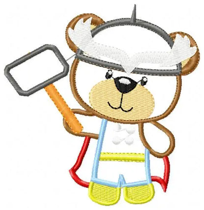 Hero Bear embroidery design machine embroidery pattern - Superman, Captain America, Spiderman, Batman, Green Lantern, Thor,  Flash,  Marvel Marcia Embroidery