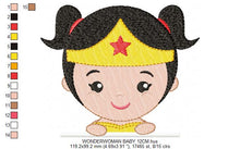 Cargar imagen en el visor de la galería, Wonder Woman embroidery design machine embroidery pattern
