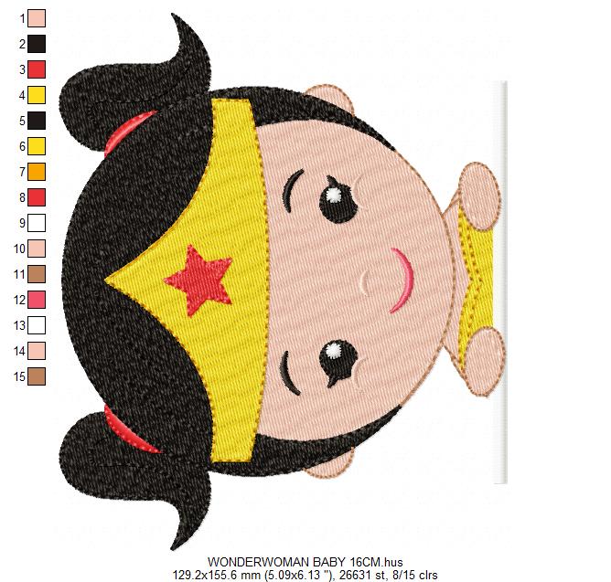 Wonder Woman embroidery design machine embroidery pattern