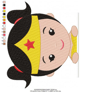 Wonder Woman embroidery design machine embroidery pattern