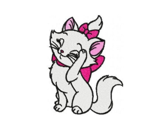Marie Cat embroidery design machine embroidery pattern