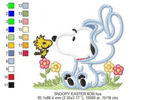 Snoopy embroidery design machine embroidery pattern Marcia Embroidery