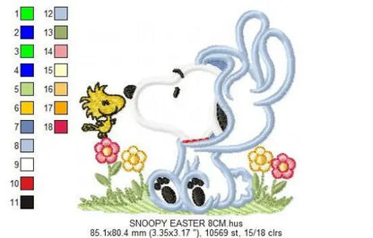 Snoopy embroidery design machine embroidery pattern Marcia Embroidery