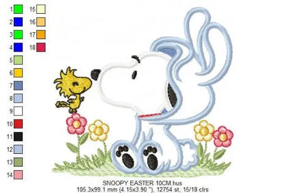Snoopy embroidery design machine embroidery pattern Marcia Embroidery