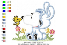 Cargar imagen en el visor de la galería, Snoopy embroidery design machine embroidery pattern
